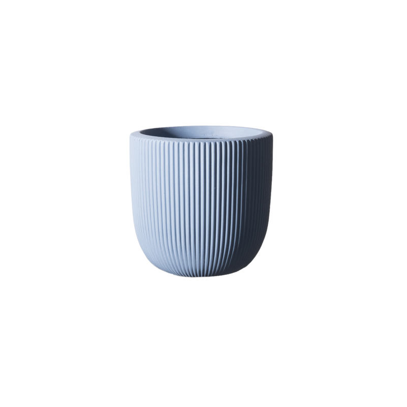 Γλάστρες - Ζαρντινιέρες agiovlasitishome - ΣΗΜΑΝΤΙΚΟ: Σε περίπτωση διαφοράς τιμής από το κατάστημα ισχύει παντα και μόνο η τιμή του καταστήματος Supergreens Γλάστρα Πήλινη Στρογγυλή ''Stripe'' Μπλε Sm
