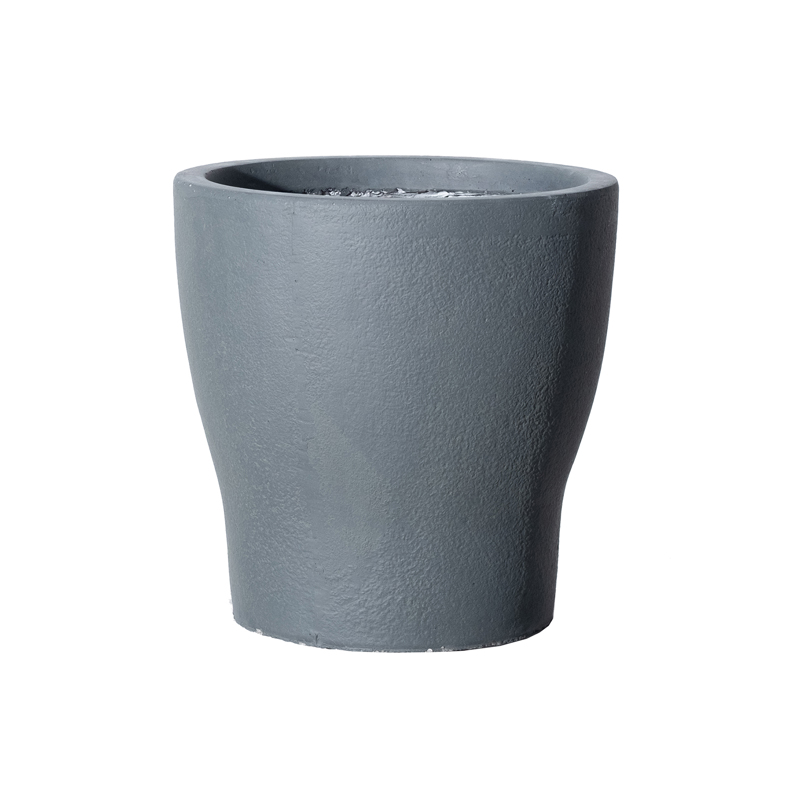 Supergreens Γλάστρα Πήλινη Industrial Γκρι Medium Φ34x3