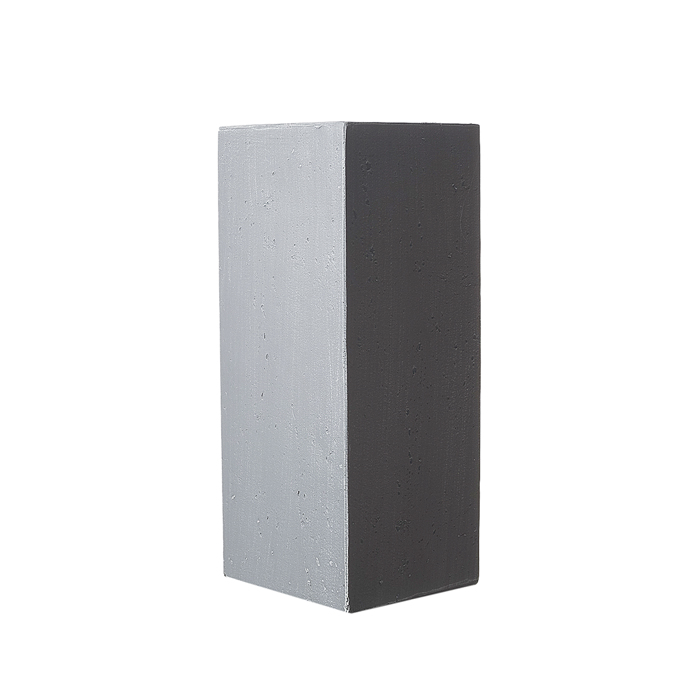Supergreens Γλάστρα Πήλινη Κάθετη ''Rocky'' Γκρι Medium 27x27x60cm B-7050-8 Supergreens Gastra Pilini Katheti ''Rocky'' Ggri Medium 27x27x60cm B-7050-8