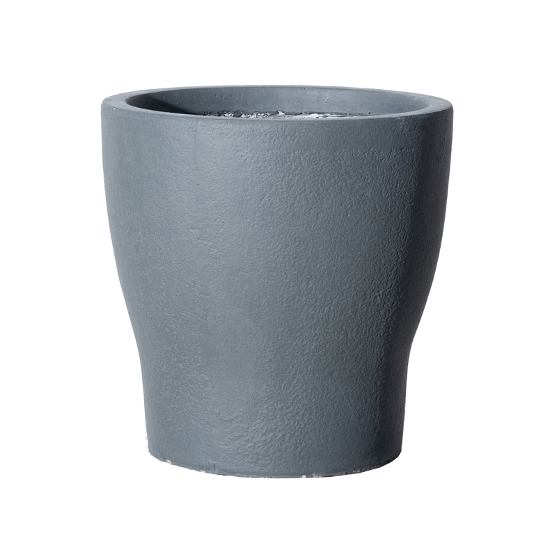 Γλάστρες - Ζαρντινιέρες agiovlasitishome - ΣΗΜΑΝΤΙΚΟ: Σε περίπτωση διαφοράς τιμής από το κατάστημα ισχύει παντα και μόνο η τιμή του καταστήματος Supergreens Γλάστρα Πήλινη Industrial Γκρι Large Φ42x42