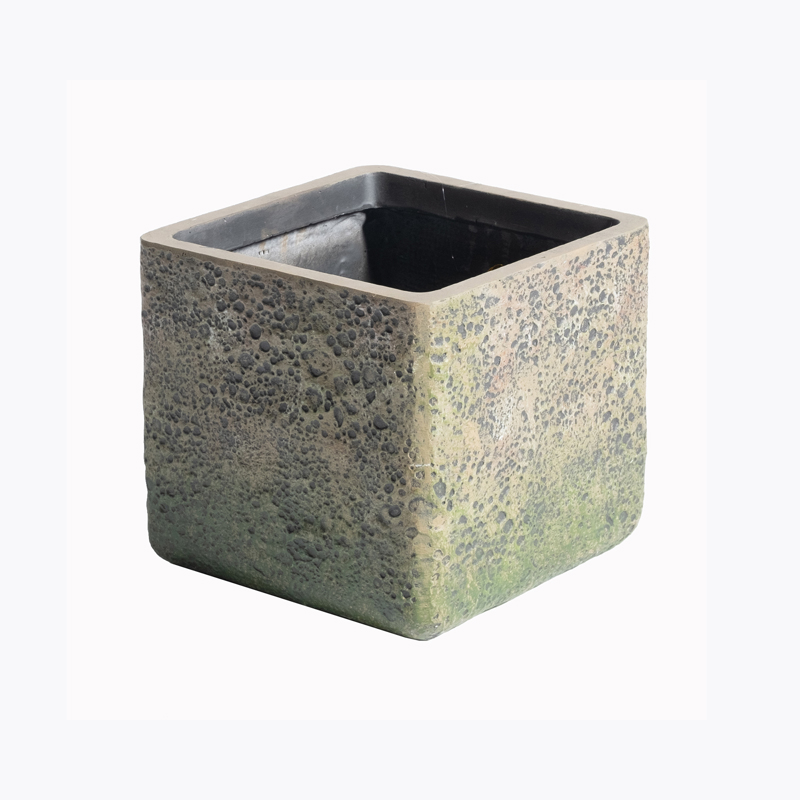 Supergreens Γλάστρα Πήλινη Τετράγωνη Βρύα 37x37x32cm C-