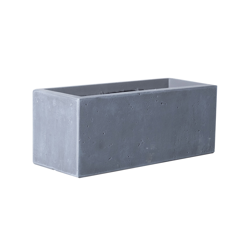 Supergreens Γλάστρα Πήλινη Ορθογώνια Moody Γκρι Large 80x37x37cm C-6070-8