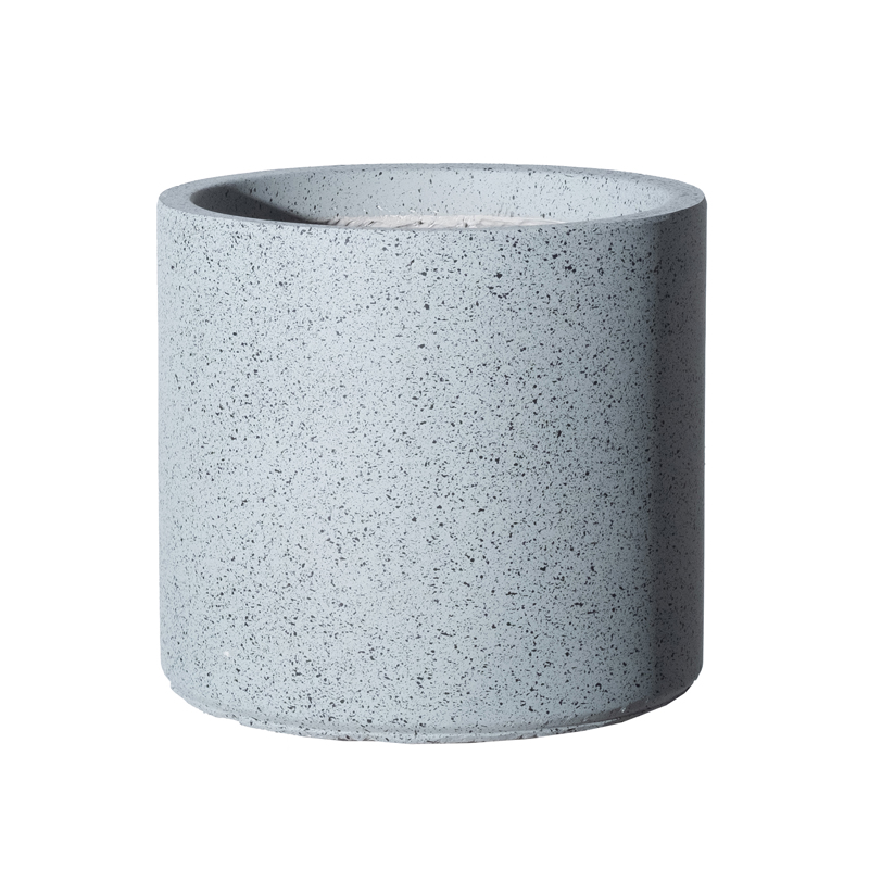 Supergreens Γλάστρα Πήλινη Γκρι ''Cement'' L Φ37x32cm C