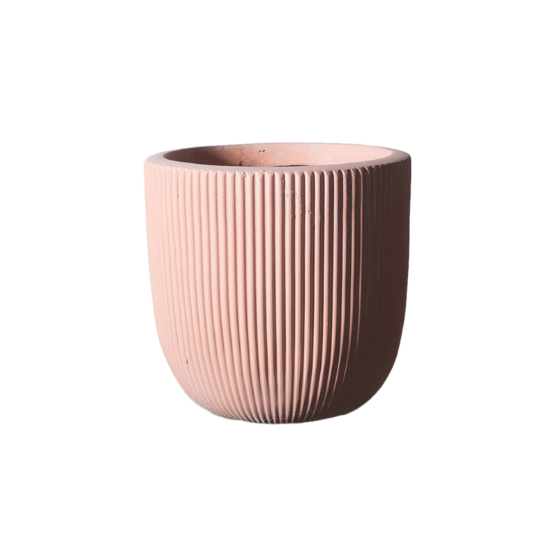 Γλάστρες - Ζαρντινιέρες agiovlasitishome - ΣΗΜΑΝΤΙΚΟ: Σε περίπτωση διαφοράς τιμής από το κατάστημα ισχύει παντα και μόνο η τιμή του καταστήματος Supergreens Γλάστρα Πήλινη Στρογγυλή ''Stripe'' Σομόν X