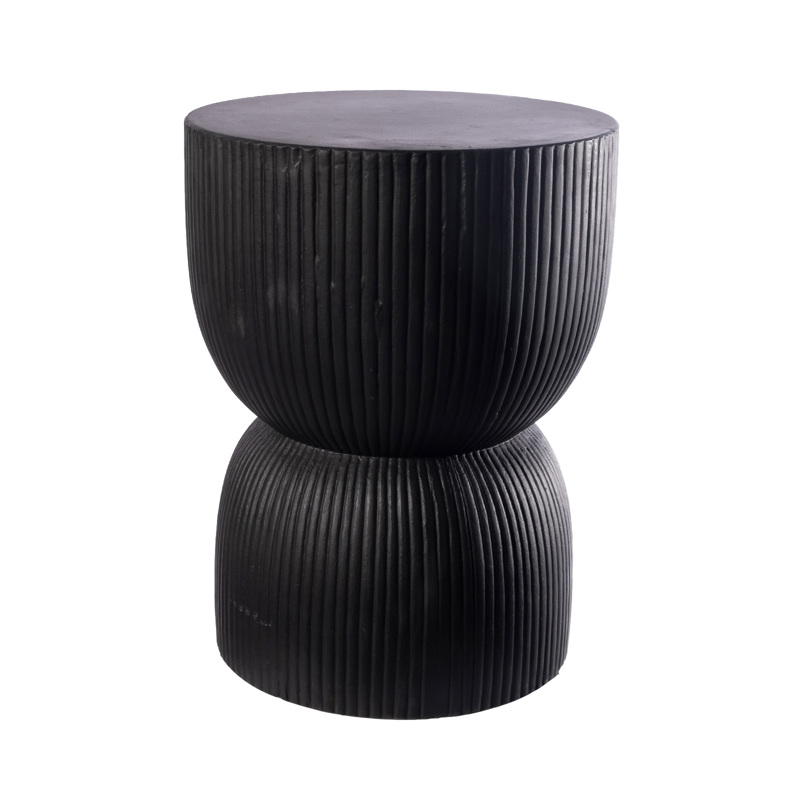 Supergreens Ανθοστήλη Τσιμεντένια ''Incantanto'' Μαύρη Φ35x47cm 8270-8