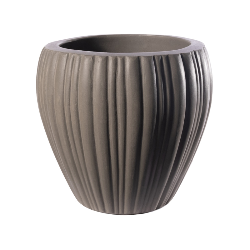 Γλάστρες - Ζαρντινιέρες agiovlasitishome - ΣΗΜΑΝΤΙΚΟ: Σε περίπτωση διαφοράς τιμής από το κατάστημα ισχύει παντα και μόνο η τιμή του καταστήματος Supergreens Γλάστρα Τσιμεντένια Στρογγυλή ''SolidFlora'