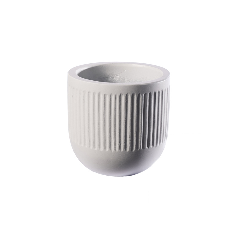 Γλάστρες - Ζαρντινιέρες agiovlasitishome - ΣΗΜΑΝΤΙΚΟ: Σε περίπτωση διαφοράς τιμής από το κατάστημα ισχύει παντα και μόνο η τιμή του καταστήματος Supergreens Γλάστρα Τσιμεντένια Στρογγυλή ''Vive'' Λευκ