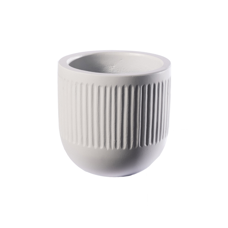 Γλάστρες - Ζαρντινιέρες agiovlasitishome - ΣΗΜΑΝΤΙΚΟ: Σε περίπτωση διαφοράς τιμής από το κατάστημα ισχύει παντα και μόνο η τιμή του καταστήματος Supergreens Γλάστρα Τσιμεντένια Στρογγυλή ''Vive'' Λευκ