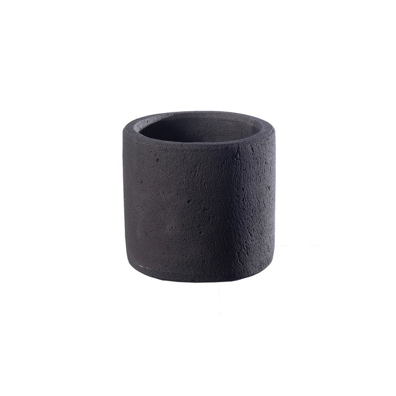 Γλάστρες - Ζαρντινιέρες agiovlasitishome - ΣΗΜΑΝΤΙΚΟ: Σε περίπτωση διαφοράς τιμής από το κατάστημα ισχύει παντα και μόνο η τιμή του καταστήματος Supergreens Γλάστρα Τσιμεντένια Κύλινδρος ''Fysi'' Μαύρ