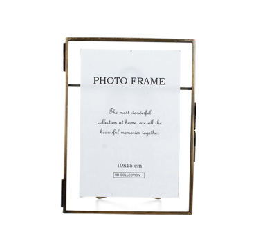 Zaros Κορνίζα Μπρούτζινη Χρυσή 10Χ15εκ WER-9761