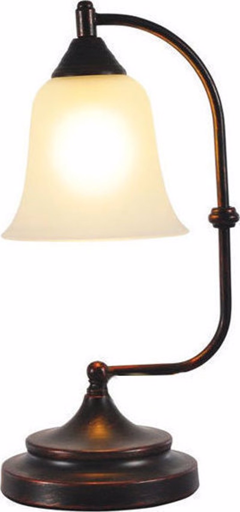 ACA Επιτραπέζιο Φωτιστικό Μεταλλικό/Γυάλινο 'MOBY' Μαύρ