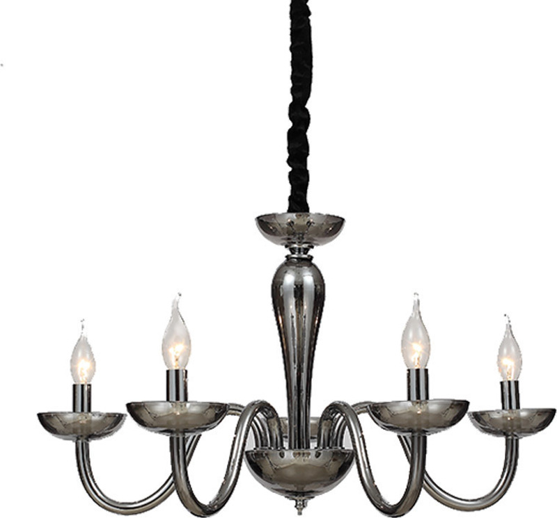 Φωτιστικά agiovlasitishome - ΣΗΜΑΝΤΙΚΟ: Σε περίπτωση διαφοράς τιμής από το κατάστημα ισχύει παντα και μόνο η τιμή του καταστήματος ACA Φωτιστικό Οροφής Πεντάφωτο Μέταλλο/Κρύσταλλο 'LUNAR