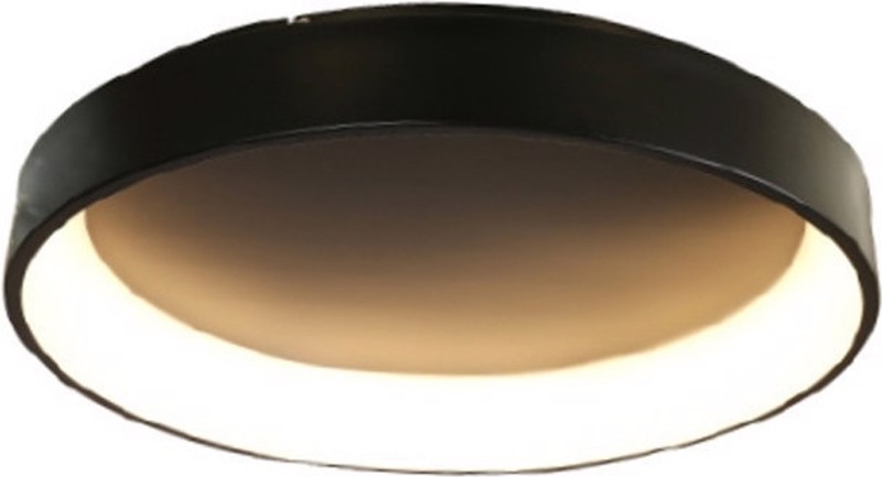 ACA Πλαφονιέρα Οροφής Μέταλλο 'APOLLO' Μαύρο LED Φ78Χ14