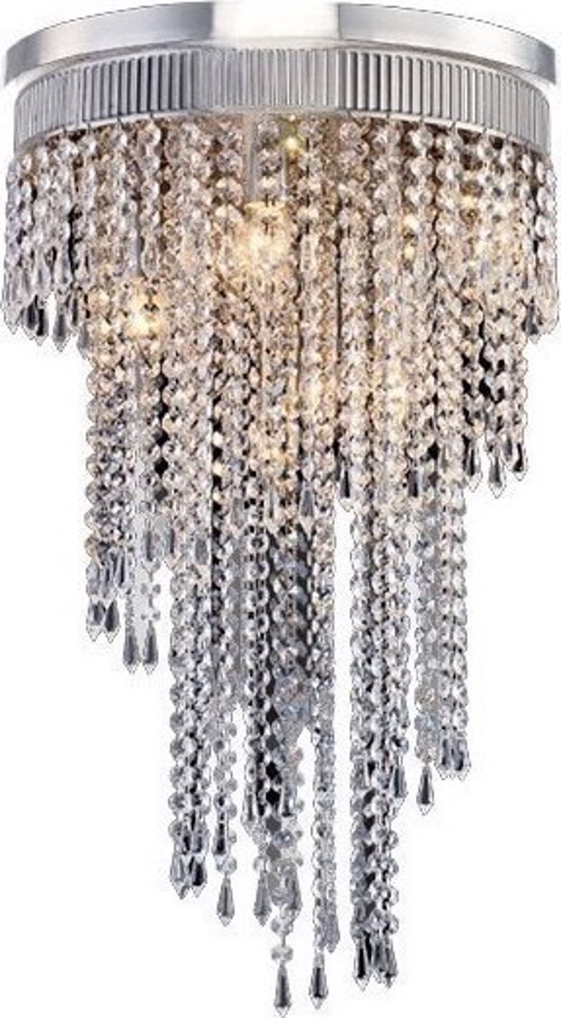 ACA Πλαφονιέρα Οροφής Εφτάφωτη Μέταλλο/Κρύσταλλο 'ITEA'