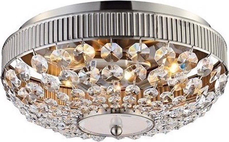 ACA Lighting - ΣΗΜΑΝΤΙΚΟ: Σε περίπτωση διαφοράς τιμής από το κατάστημα ισχύει παντα και μόνο η τιμή του καταστήματος ACA Πλαφονιέρα Οροφής Τρίφωτη Μέταλλο/Κρύσταλλο/Γυαλί '