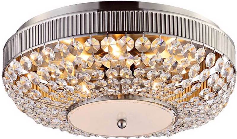 Φωτιστικά agiovlasitishome - ΣΗΜΑΝΤΙΚΟ: Σε περίπτωση διαφοράς τιμής από το κατάστημα ισχύει παντα και μόνο η τιμή του καταστήματος ACA Πλαφονιέρα Οροφής Πεντάφωτη Μέταλλο/Κρύσταλλο/Γυαλί