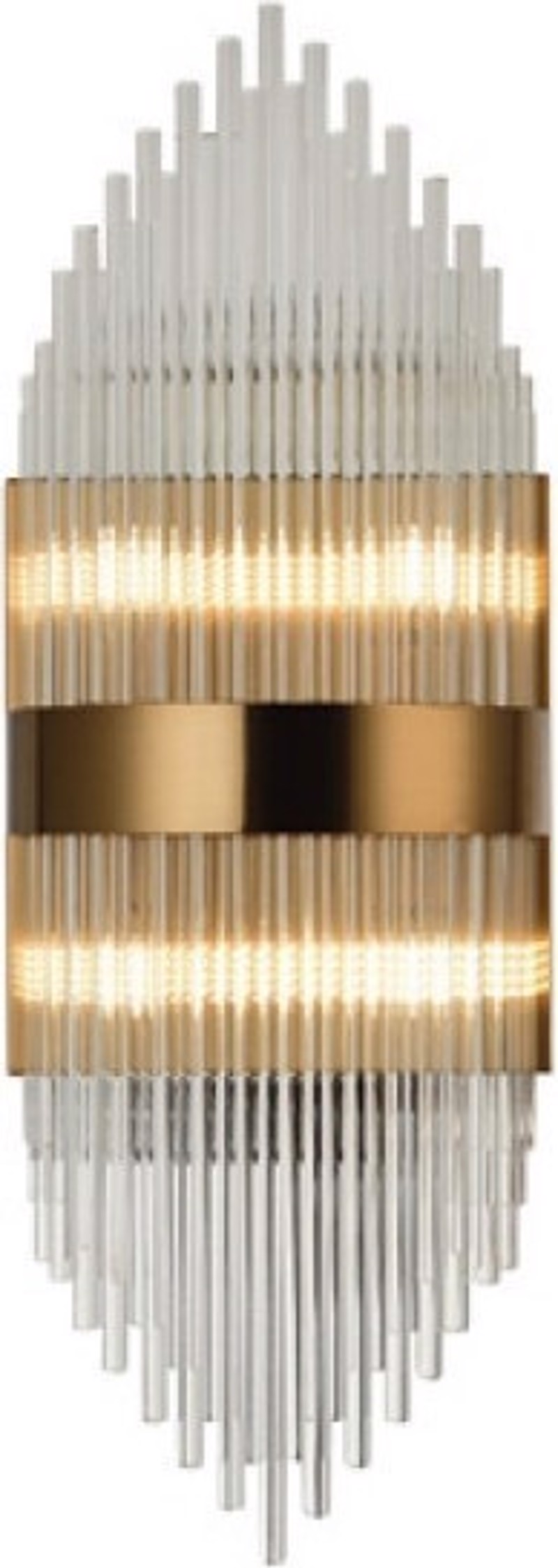 Φωτιστικά agiovlasitishome - ΣΗΜΑΝΤΙΚΟ: Σε περίπτωση διαφοράς τιμής από το κατάστημα ισχύει παντα και μόνο η τιμή του καταστήματος ACA Απλίκα Τοίχου Τετράφωτη Μέταλλο/Κρύσταλλο 'DYNASTY'