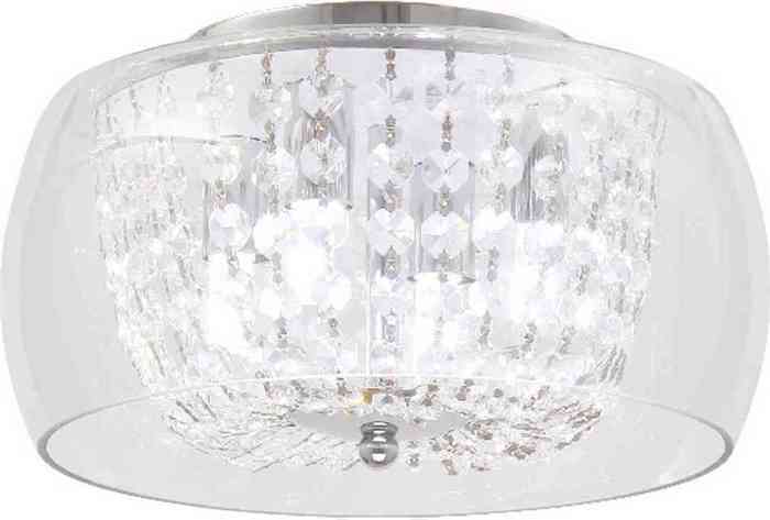 ACA Plafoniera Orofis Tetrafoti Metallo/Krustallo 'YVONNE' Xromio G9 F28X15,5cm FW5044