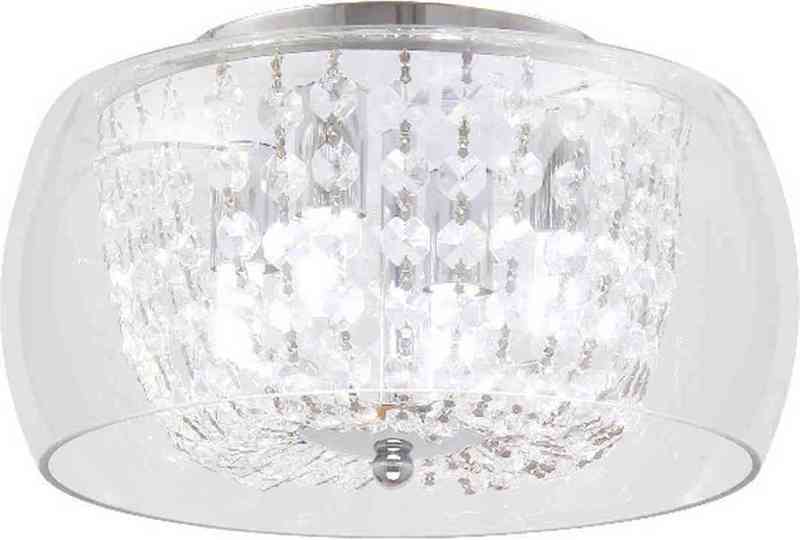 ACA Πλαφονιέρα Οροφής Τετράφωτη Μέταλλο/Κρύσταλλο 'YVON