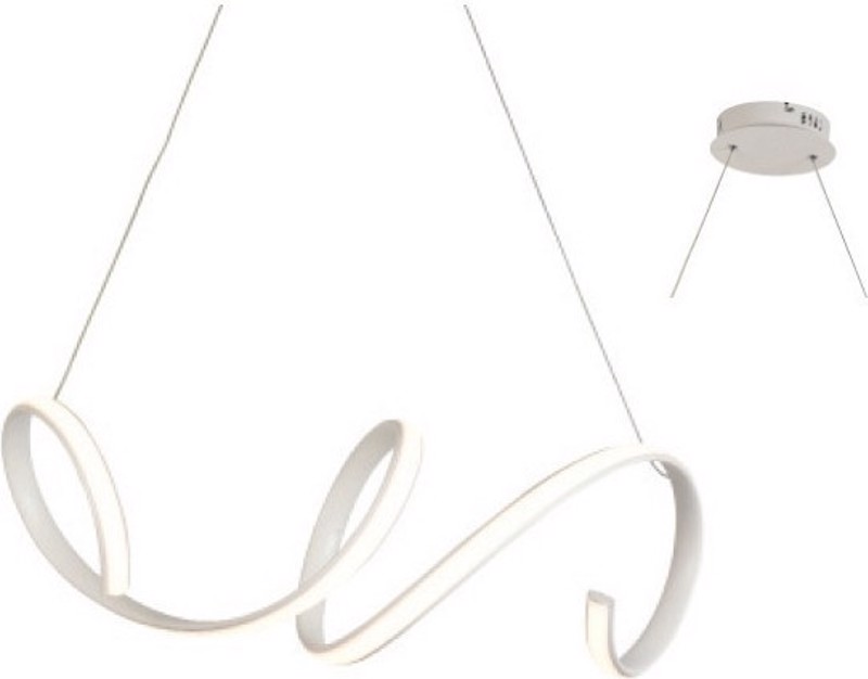 ACA Φωτιστικό Οροφής Αλουμίνιο 'CLEO' Λευκό LED 64Χ22Χ1