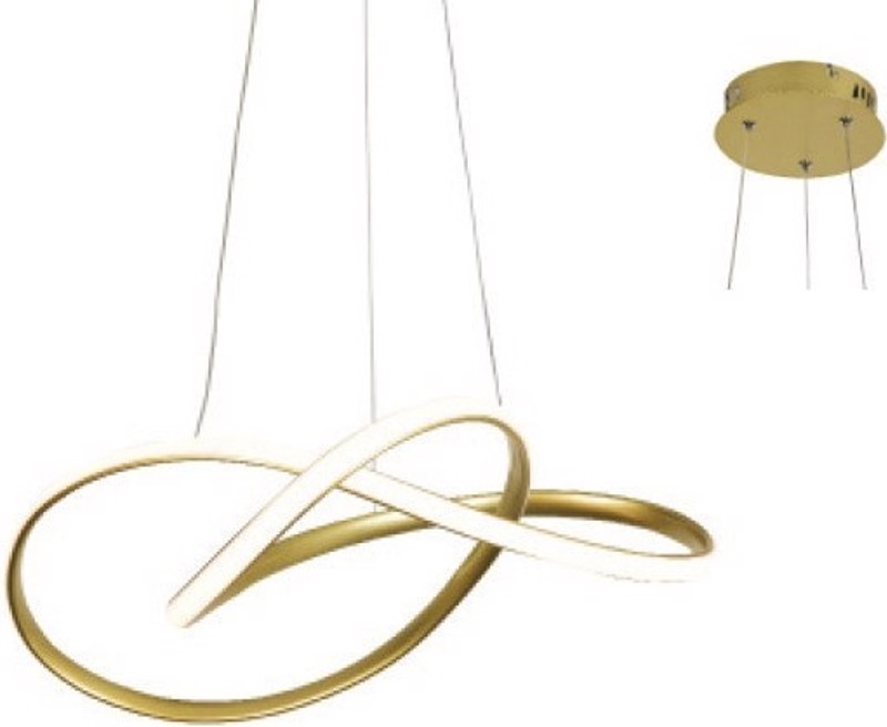 ACA Φωτιστικό Οροφής Αλουμίνιο 'GORDIUS' Χαλκός LED 48Χ44Χ120cm HM92LEDP48BR