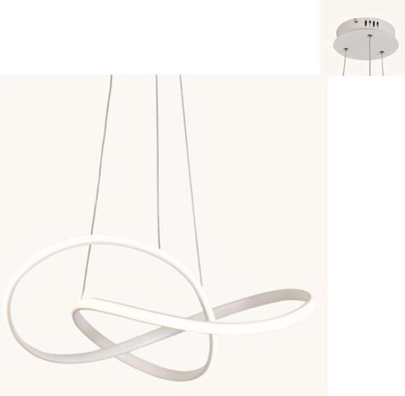 ACA Φωτιστικό Οροφής Αλουμίνιο 'GORDIUS' Λευκό LED 48Χ4