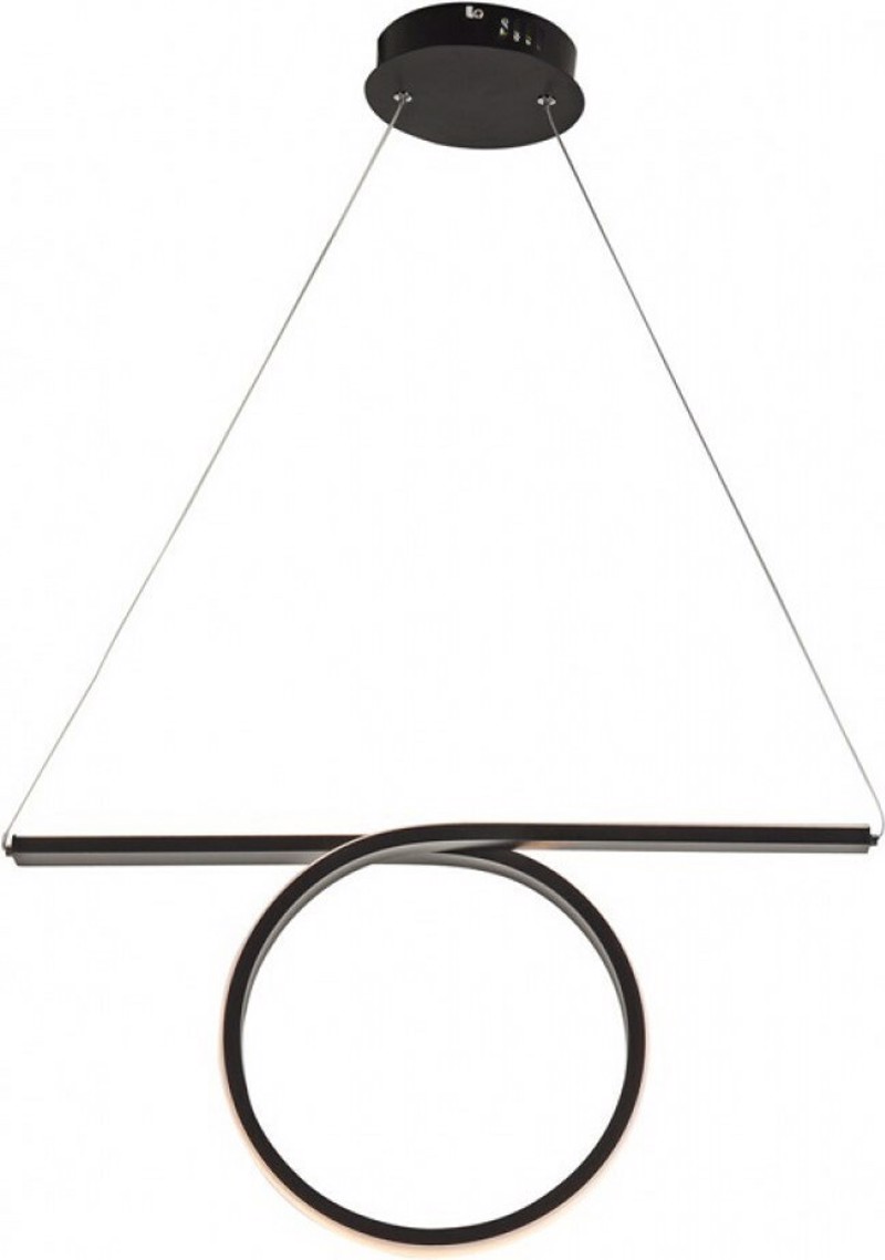 ACA Φωτιστικό Οροφής Αλουμίνιο 'ZERO' Μαύρο LED 88Χ17Χ1