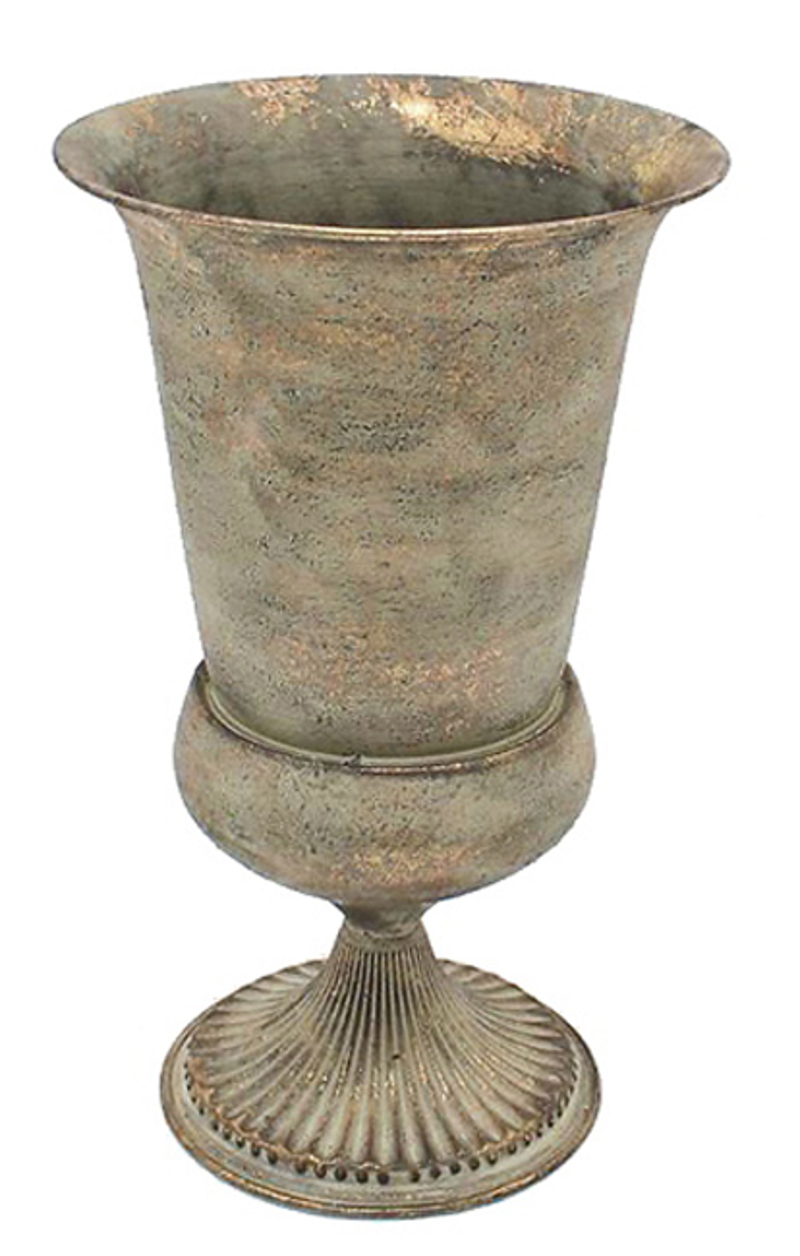 ZAROS ΑΜΦΟΡΕΑΣ ΜΕΤΑΛΛΙΚΟΣ ΑΝΤΙΚΕ ΧΡΥΣΟ 39,5CM HT329