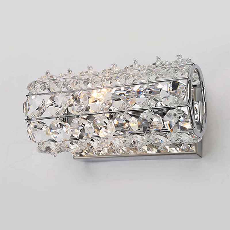 ACA Lighting - ΣΗΜΑΝΤΙΚΟ: Σε περίπτωση διαφοράς τιμής από το κατάστημα ισχύει παντα και μόνο η τιμή του καταστήματος ACA Απλίκα Τοίχου Μέταλλο/Κρύσταλλο 'LIANNA' Χρώμιο G9