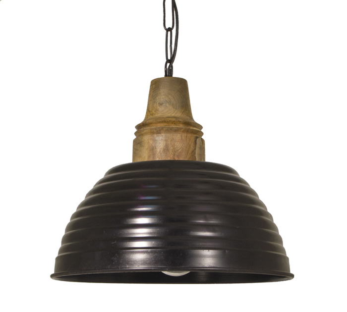 Zaros Monofoto Fotistiko Kampana Metalliko/Xulino Mavro E27 D44 LS207