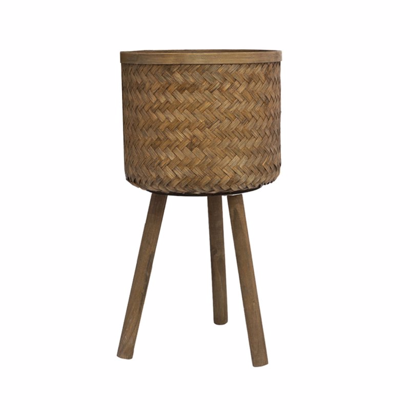 Γλάστρες - Ζαρντινιέρες agiovlasitishome - ΣΗΜΑΝΤΙΚΟ: Σε περίπτωση διαφοράς τιμής από το κατάστημα ισχύει παντα και μόνο η τιμή του καταστήματος Zen Collection Κασπώ από Μπαμπού (Μέγεθος: Large) Φ37.5