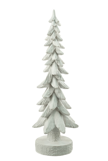 Zen Collection Χριστουγεννιάτικο Δέντρο Resin Λευκό με Βάση 17x16x45.5cm 50279