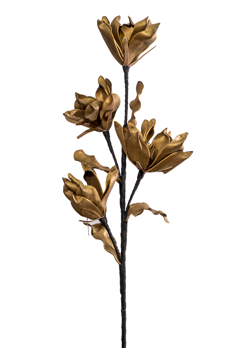 Γλάστρες - Ζαρντινιέρες agiovlasitishome - ΣΗΜΑΝΤΙΚΟ: Σε περίπτωση διαφοράς τιμής από το κατάστημα ισχύει παντα και μόνο η τιμή του καταστήματος Zen Collection Λουλούδι Τετραπλό Χρυσό 47320