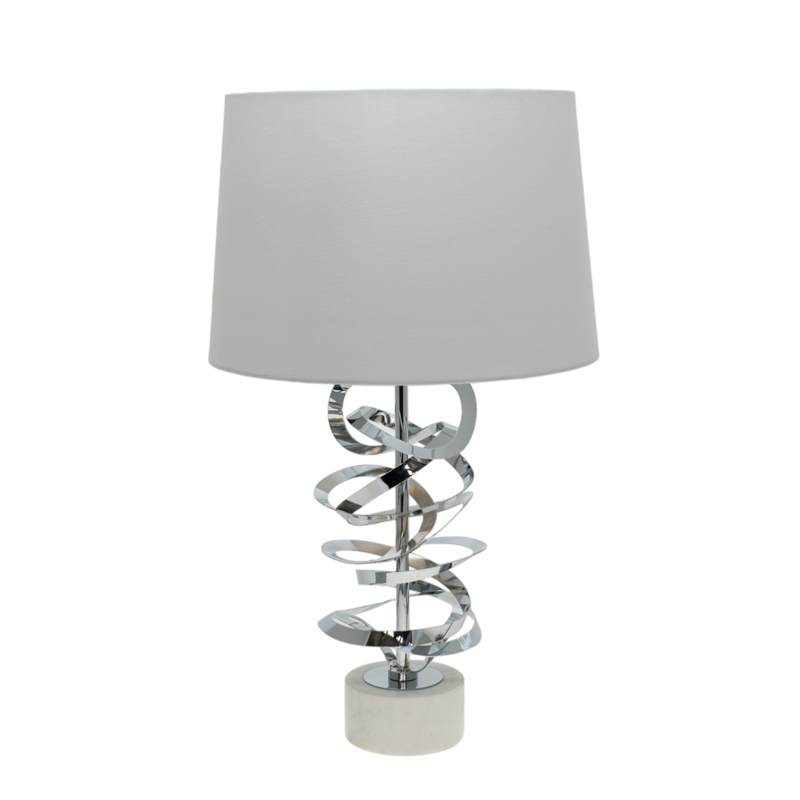 Zen Collection - ΣΗΜΑΝΤΙΚΟ: Σε περίπτωση διαφοράς τιμής από το κατάστημα ισχύει παντα και μόνο η τιμή του καταστήματος Zen Collection Πορτατίφ Μονόφωτο Μεταλλικό Ασημί σε Λευ