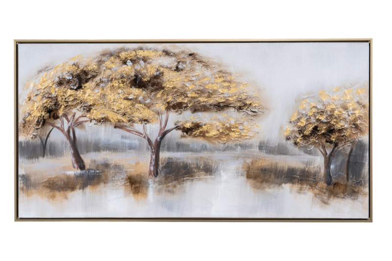 Zen Collection Πίνακας Ζωγραφικής σε Καμβά με Κορνίζα Δάσος 123×3.5x63cm 49471