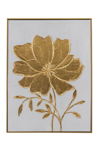 Zen Collection Pinakas Zogafikis se Kamba me Korniza Xruso Louloudi me Lefko Fonto 62x4.5x82cm 49491