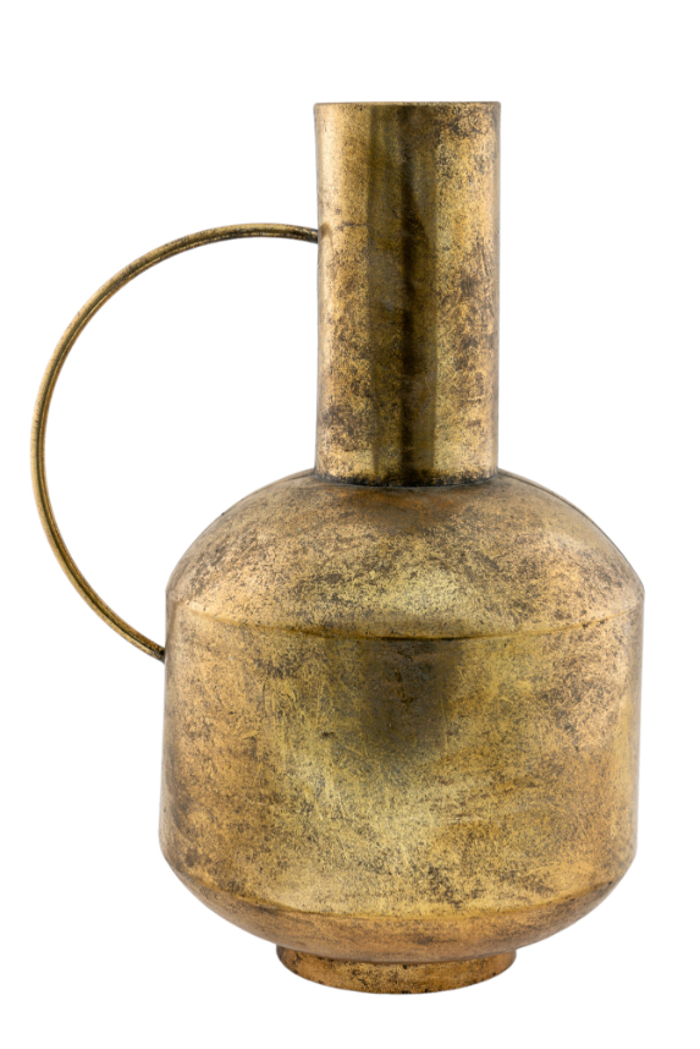 Zen Collection Diakosmitiko Bazo Metalliko Xruso me Xerouli 33x26.5x49.5cm 49542