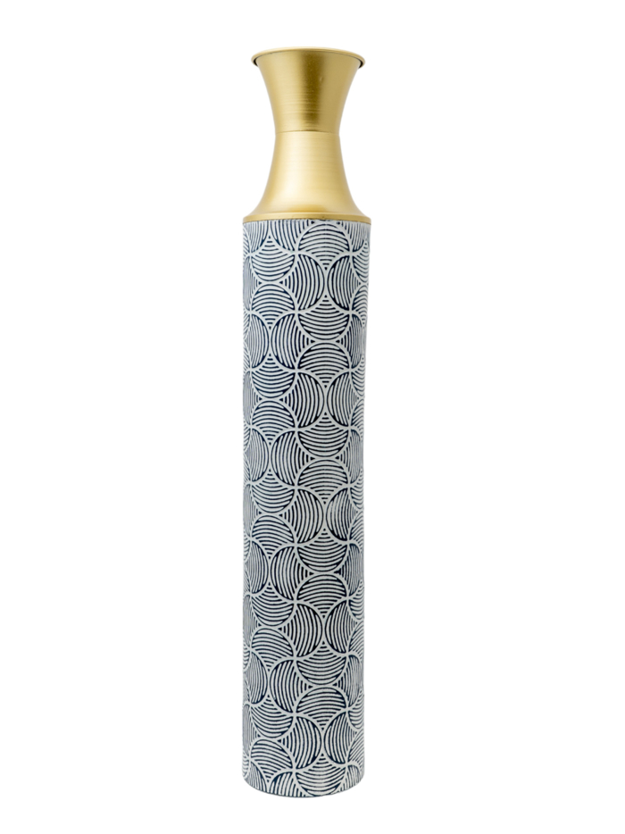 Zen Collection Bazo Metalliko Xruso me Ble Sxedio F14.5x82.7cm 49646