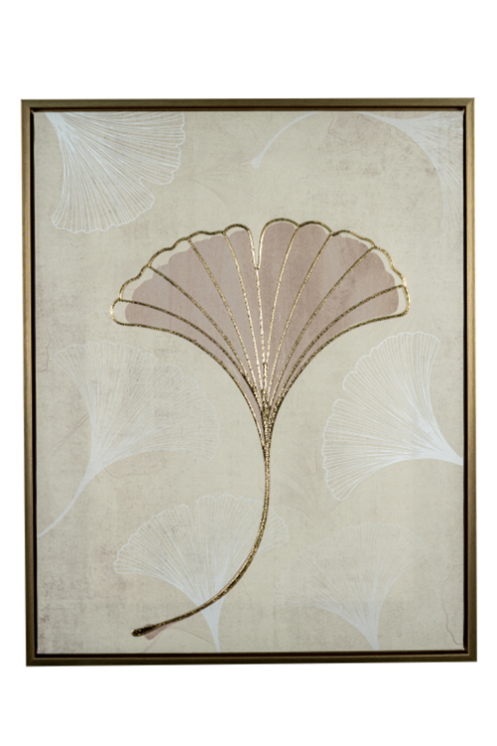 Zen Collection Pinakas me Korniza ''Fullo'' Xrusos-Mpez 40x2.5x50cm 49798