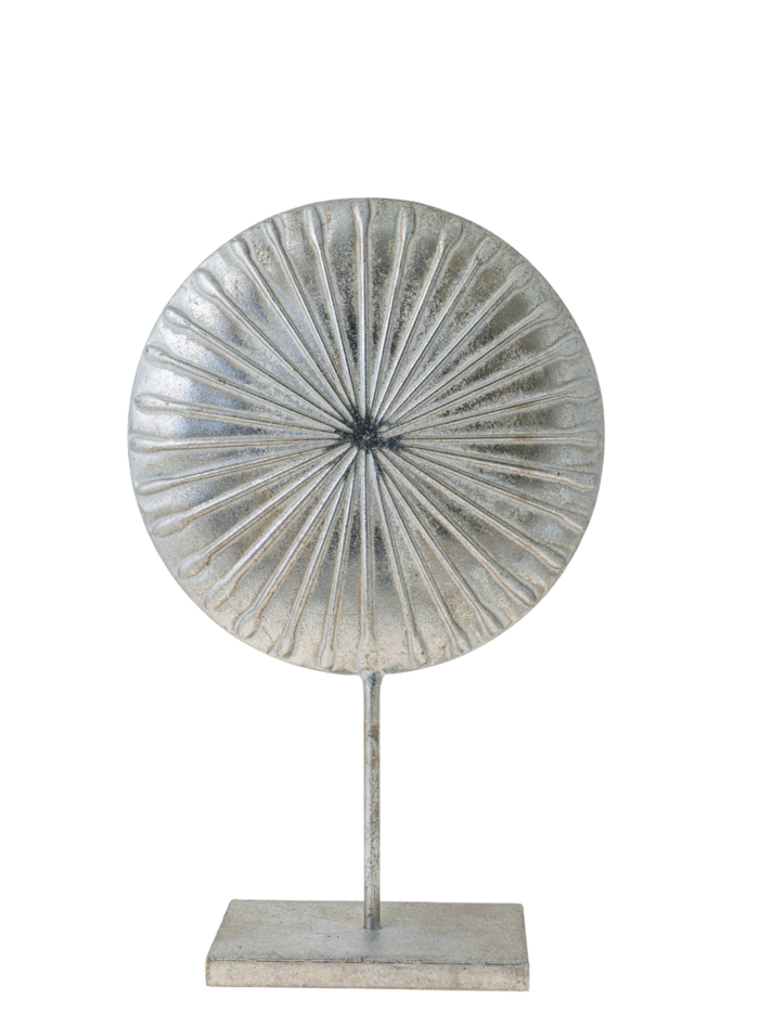 Zen Collection Diakosmitikos Kuklos Metallikos Asimi me Basi 24.5x10x40cm 49918