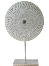 Zen Collection Diakosmitikos Kuklos Metallikos Asimi me Basi 30.5x12x49.5cm 49919