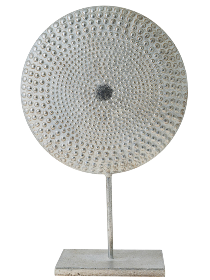 Zen Collection Diakosmitikos Kuklos Metallikos Asimi me Basi 30.5x12x49.5cm 49919