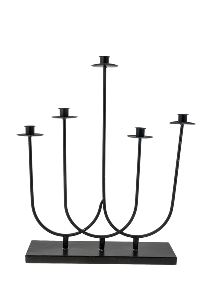 Zen Collection Diakosmitiko Kiropigo Metalliko Mavro me Basi 44.5x10x51.5cm 49935