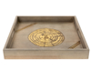 Zen Collection Diskos Xulinos me Sxedio 39.5x39.5x5.5cm 49942