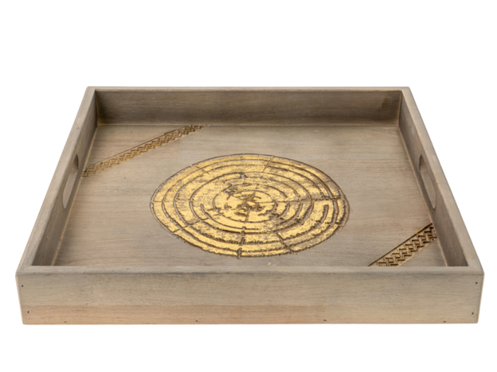 Zen Collection Diskos Xulinos me Sxedio 39.5x39.5x5.5cm 49942