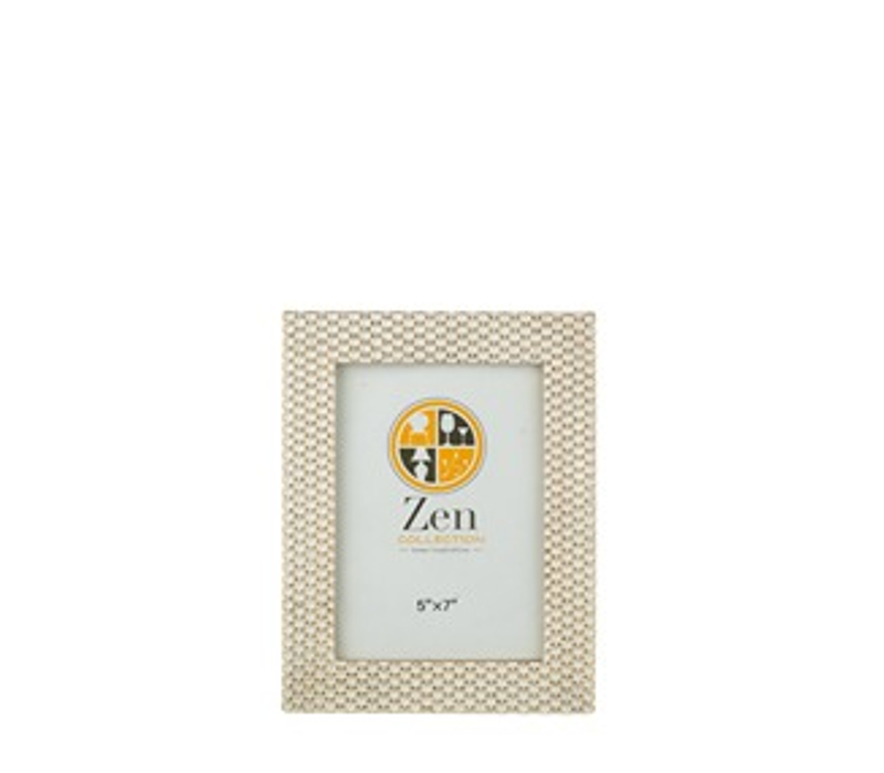 Zen Collection Κορνίζα Resin Λευκή/Χρυσή 13x18cm 50681