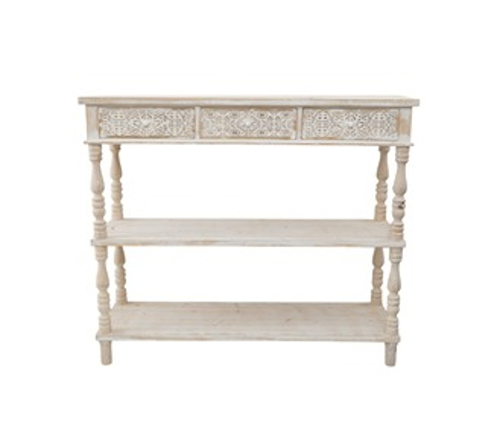 Zen Collection Konsola me Rafia 120x40x97cm 51764